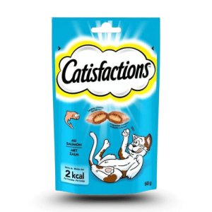 CATISFACTIONS Friandises saveur saumon pour chat et chaton 60g