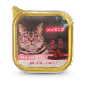 Pâtée pour chats Swiss au bœuf – 100 g