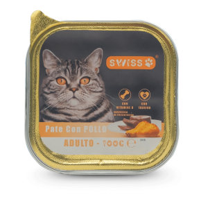 Pâtée pour chats Swiss au poulet – 100 g