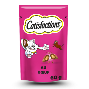 Catisfactions™ Bœuf 6x60g – Friandises pour Chats